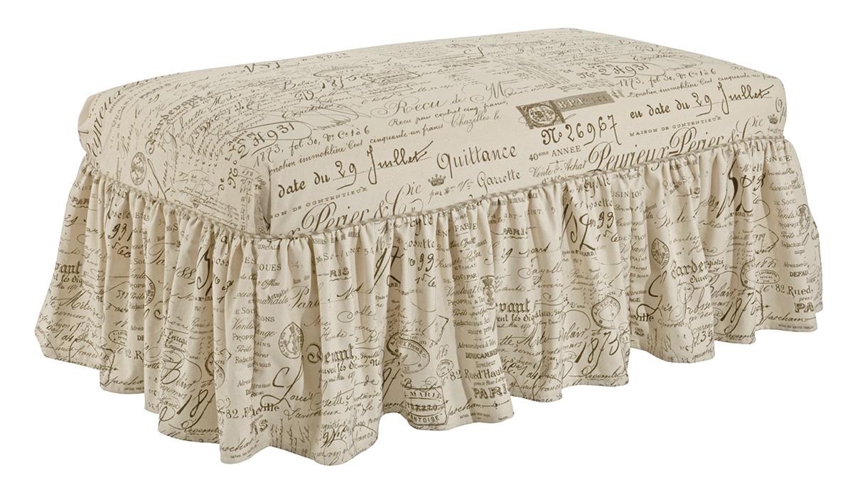 Sunset Slipcover Ottoman